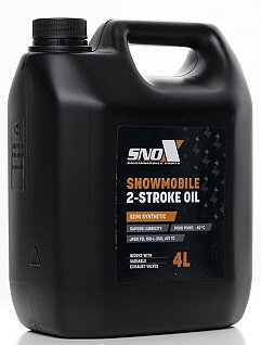Sno-X 2 Tvåtakts  Snöskoter Olja Semi-Synthetic 4L  55-000-004