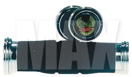 Gummihandtag chrome-örnlogo 140 mm 7/8 111072