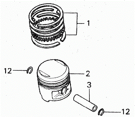 Kolvsats Std. Honda CB650  1979-85 (13101-426-003)  10-CB650APS - 2