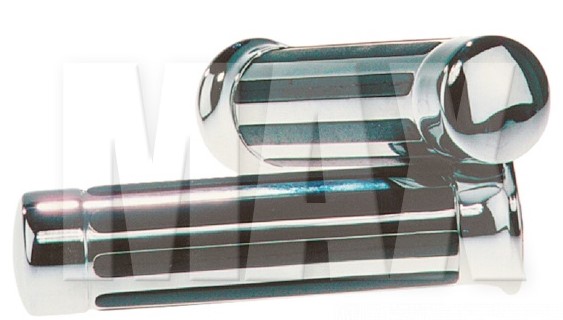Gummihandtag med Chrome gummiräfflor 150 mm 7/8 111075