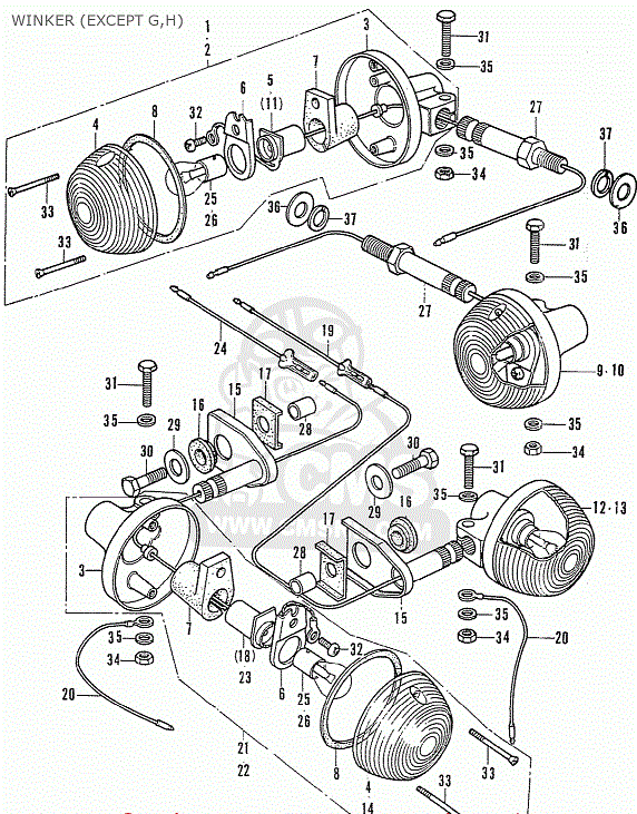 Blinkershållare Honda (90154-341-670)  121562 - 2