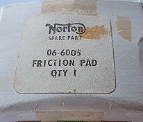 Norton 06-6005 Bromspads  Original