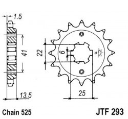 Framdrev Honda XL600V Transalp (23801-MM9-000)  JTF293/15 - 2