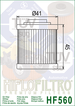 HF560 Oljefilter Can-AM-Bombardier  - 3
