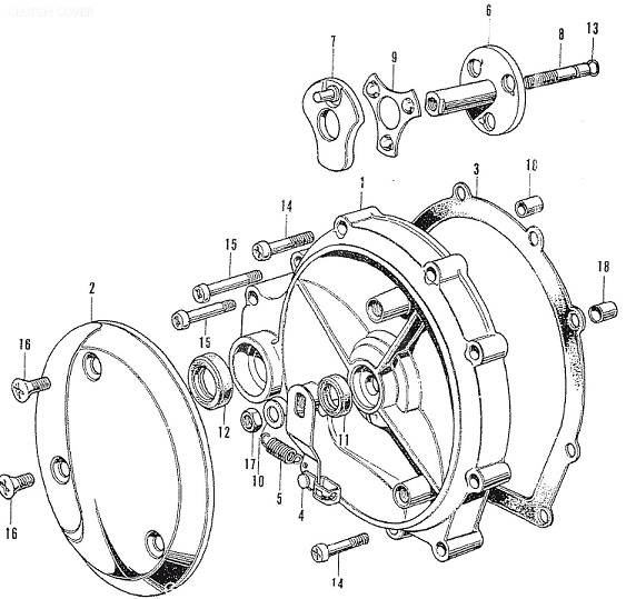 Packning kopplingskåpan  Honda CB750K (11396-300-060)  34016 - 2