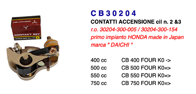 Brytare Honda CB500, CB750 SOHC (30204-300-005/154) 104005