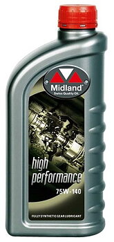 Midland High Performance 75W-140 Helsyntetisk Bakaxelolja 31128