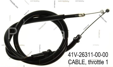 Gaskablar sats Yamaha XVZ1200 Venture (41V-26311-00/41V-26312-00)  - 2