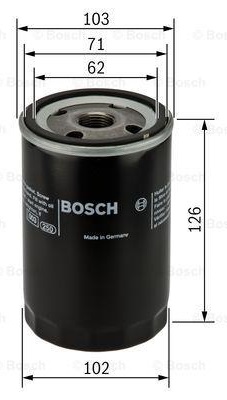 P 2042  Oljefilter Bosch 0 986 452 042-78U Mitsubishi - 2