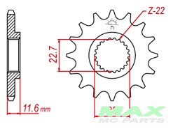 Polaris Framdrev  ATV  11 kuggar  3221/11T