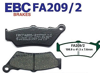 FA209/2 EBC Bromspads Aprilia-BMW-Ducati-Honda-KTM-Moto-Guzzi-Triumph-Victory -Yamaha