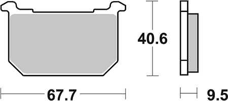 Bromspads Kawasaki Z250-Z1300  (43028-1007)  FA068