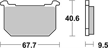 Bromspads Kawasaki Z250-Z1300  (43028-1007)  FA068