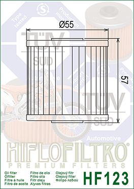 HF123 Hi-Flo Oljefilter Kawasaki - 2