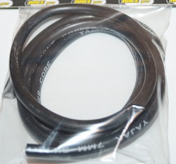 Tändkabel Svart Silicon 7 mm  1 m   103808A1
