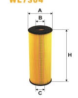 Oljefilter WL7304 WIX  Mercedes  - 2