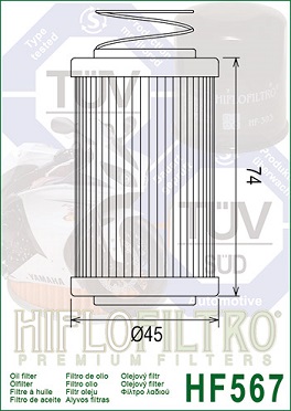 HF567 Hi-Flo Oljefilter MV Agusta - 2