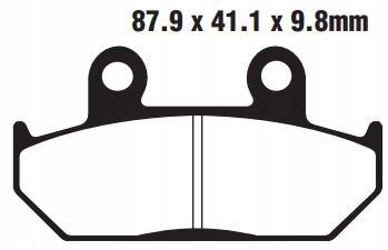 Bromspads Sintrade Fram Honda GL1500 Goldwing (45106-MT8-305)  FA124/2HH - 2