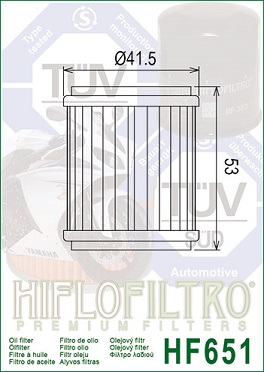 HF651 Hi-Flo Oljefilter KTM - 2