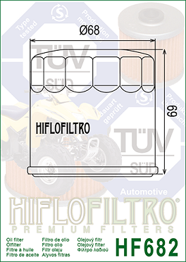 HF682 Hi-Flo Oljefilter DBC - 2