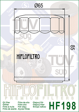 HF198 Hi-Flo Oljefilter India-Victory-Polaris - 2