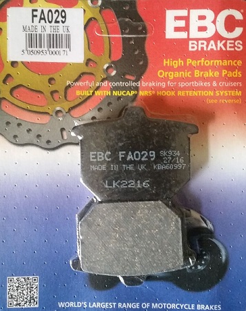 Bromspads Honda CBX1000Z-CX500-GL1000K3 (45105-410-305)  FA029/FA030 - 2