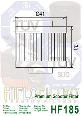 HF185 Hi-Flo Oljefilter - 2