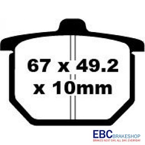 FA030 Bromspads Honda  CB400N, C750F2, CB750F, CB900F, CX500, GL1000, GL1100  (45105-415-006)  - 3