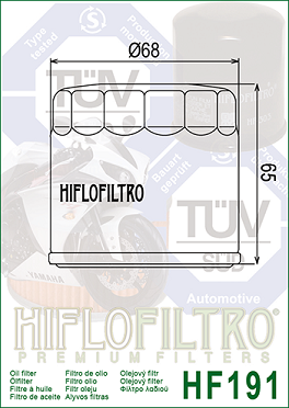 HF191 Hi-Flo Oljefilter Triumph - 2