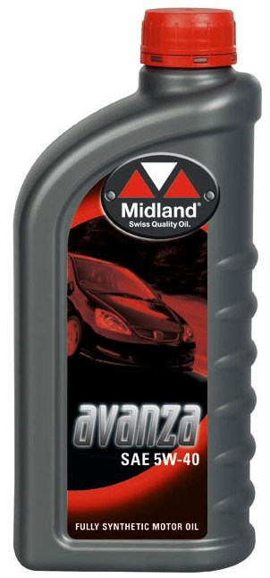 Midland Avanza 5W-40 Helsyntet Motorolja personbil 1 Liter 21706