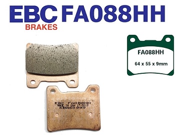 FA088HH EBC Bromspads  Norton - Yamaha (1FK-W0045-00, 26H-W0046-00)  