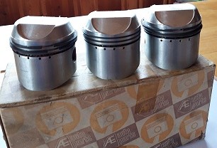 Hepolite Kolvsats +0,20" 3 st kolvar till Triumph Trident/BSA A75 Rocket III 3 cylindrigar (19916) - 2
