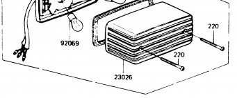 Baklyktsglas Kawasaki (23026-1017, 23026-1021) 131102 - 2