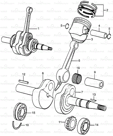 91101-805-000 Honda Nålrullar (2,48x18,8 mm) - 3