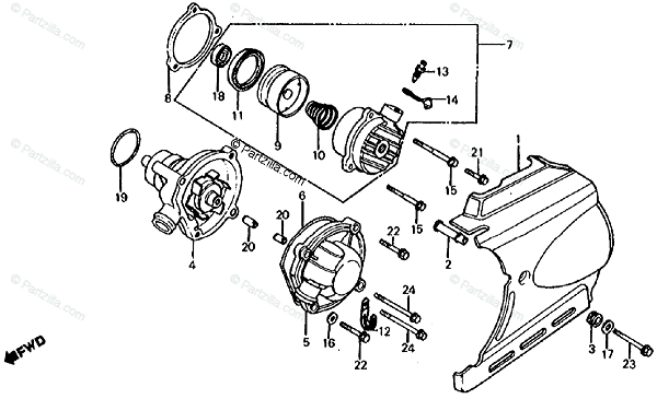 Repsats Slavcylinder Koppling Honda VF750-1100-VT1100  75056 - 2