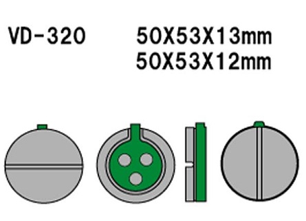VD320 Bromspads Fram Suzuki (59100-11850) FA038 