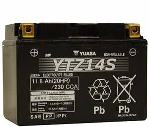 HYB16A-A  Varta Batteri  Honda VT1100C  Ersätts av TZ14S