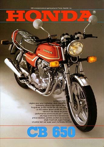 RESERVDELAR Honda CB650Z/A/B/C 1979-82