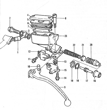 Repsats Kopplingscylinder Honda GL1200-GL1500 Goldwing (45530-MG9-950) 75058  - 2