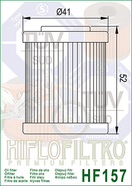 HF157 Hi-Flo Oljefilter - 2