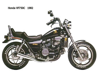 RESERVDELAR Honda VF750C Custom 