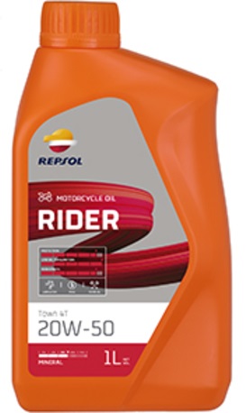 REPSOL Rider 4T 20W-50 V-Twin Mineralbaserad  1L,  1081-0001