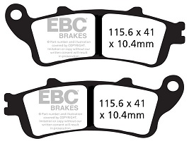 Bromspads Honda GL1800 Fram/Bak FA261/2HH - 2