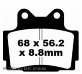 FA104HH EBC Bromspads  Yamaha RD125LC -XJ600 (1KT-W0046-50)   - 3