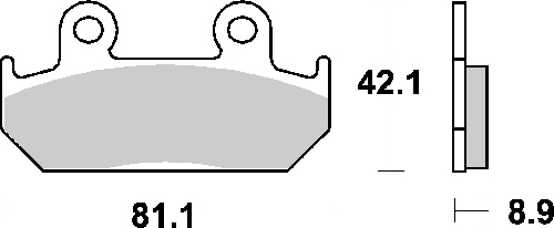 593HF SBS Bromspads Honda (FA121)