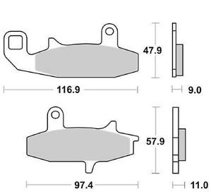 626HF SBS Bromspads Suzuki (FA147)