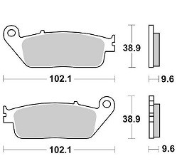 FA196 EBC Bromspads Honda - Triumph  FA196 - 2