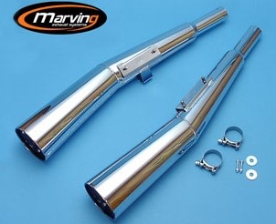 Marving Ljuddämpare Honda CB750F, CB900F Chrome  H2001BC