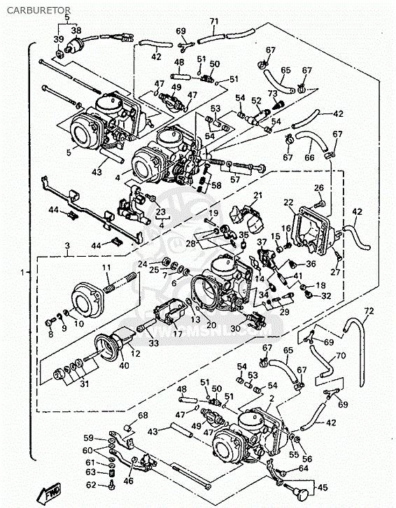 Membran Förgasare Yamaha XJ600 (3YX-14940-00)  1357305 - 3