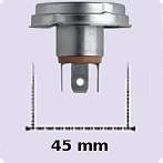 Lampa 6V/45.40W P45T ASSYMETRIC 500110 - 2